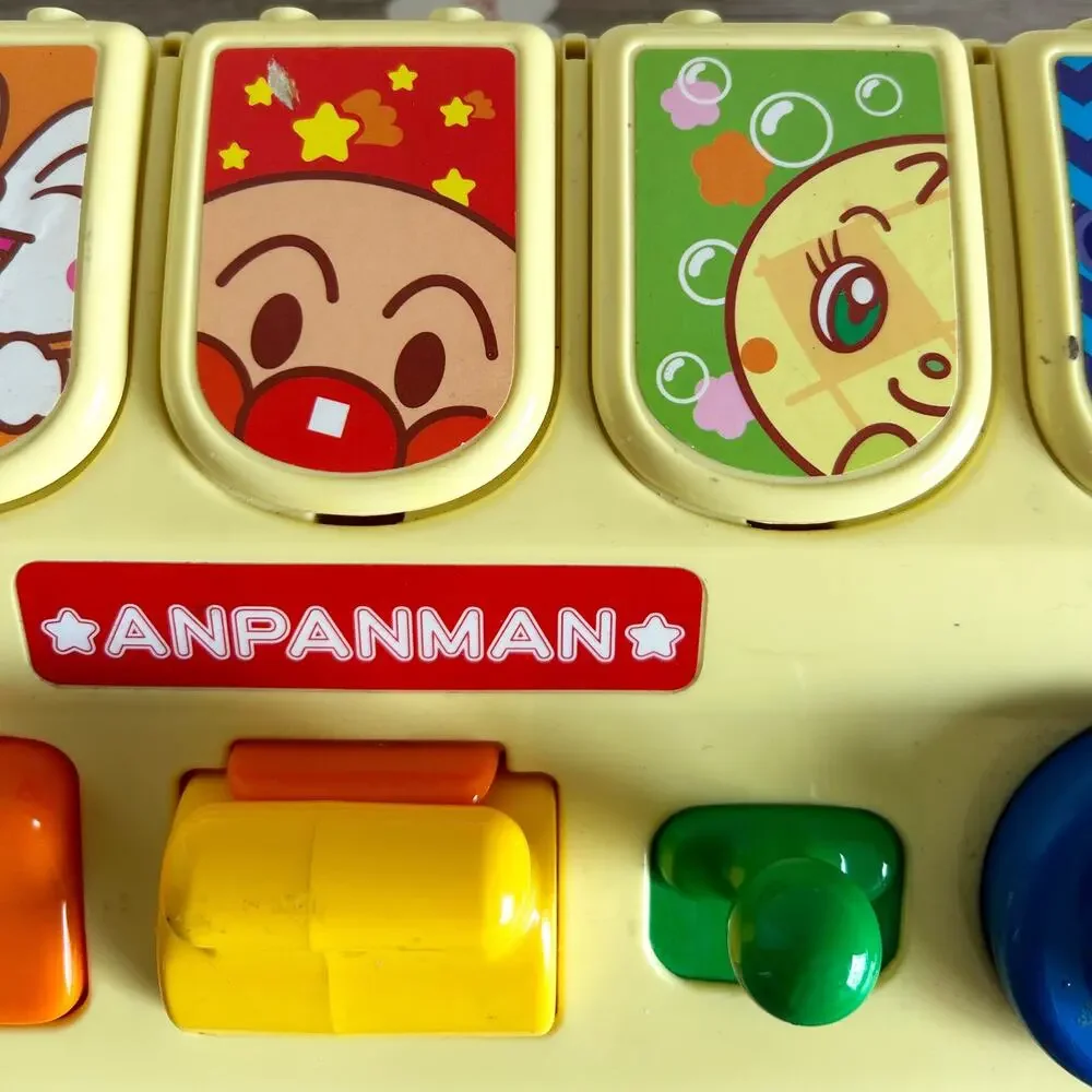 Vintage BANDAI 2005 Anpanman Rare Japanese Pop Up Baby Toddler Anime Toy EUC